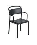 linear steel armchair by muuto in anthracite black