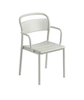 linear steel armchair by muuto in grey