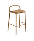 Muuto Linear Steel Bar Stool in burnt orange