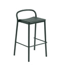 muuto linear barstool in dark green