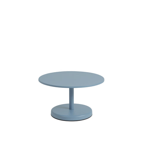 muuto linear coffee table in pale blue