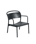 Linear Steel Lounge Armchair by Muuto in anthracite black