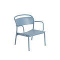 Linear Steel Lounge Armchair by Muuto in pale blue