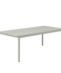 linear steel outdoor table by muuto in grey 