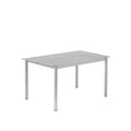 linear steel outdoor table by muuto in warm galvanized steel