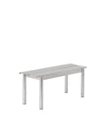 Muuto Linear Steel Bench in warm galvanized steel