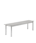 Muuto Linear Steel Bench in warm galvanized steel