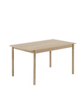 linear wood oak dining table by muuto