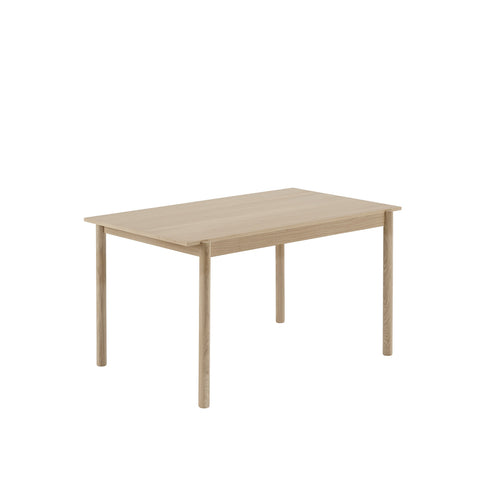 linear wood oak dining table by muuto