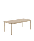 linear wood oak dining table by muuto