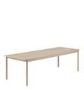 linear wood oak dining table by muuto