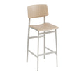 muuto loft bar stool grey and oak 