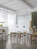 dining tables and dining chairs by muuto 