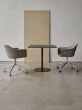 Audo Copenhagen Harbour Arm Chair, Dining Height, Upholstered in a styled interior