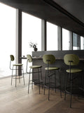 Audo Copenhagen Afteroom Plus Bar & Counter Chair, Fully Upholstered in a styled interior