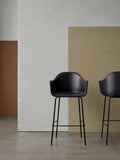 Audo Copenhagen Harbour Arm Chair, Counter & Bar Height, Upholstered in a styled interior