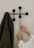 black powder coated coat rack by audo copenhagen