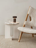 Audo Copenhagen Androgyne Side Table Tabletop with the Column Table Lamp