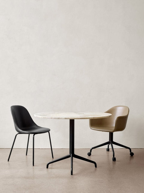 Audo Copenhagen Harbour Arm Chair, Dining Height, Upholstered with the Harbour Side Dining Chair