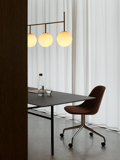 Audo Copenhagen Harbour Side Chair, Dining Height, Upholstered with the TR Bulb Suspension Frame