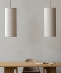 scandinavian and japense inspired pendant light designed by norm architets for audo copenhagen