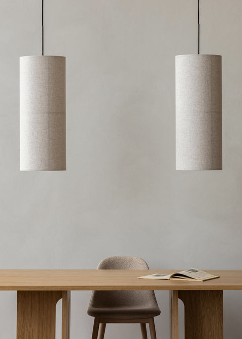 scandinavian and japense inspired pendant light designed by norm architets for audo copenhagen