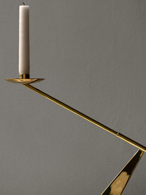 timeless brass candleholder