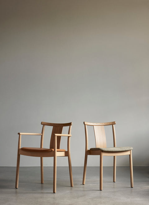 natural oak Merkur Dining Chair designed by Skogstad & Wærnes for audo copenhagen