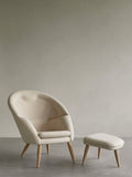 Audo Copenhagen Oda Ottoman with the Oda Lounge Chair