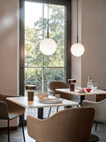 Audo Copenhagen Harbour Column Table, Rectangular in a styled interior