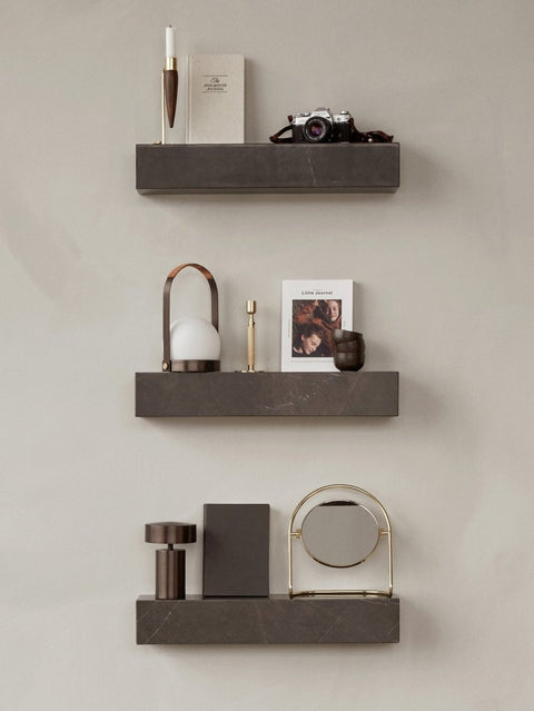 Audo Copenhagen Plinth Shelf in a styled interior