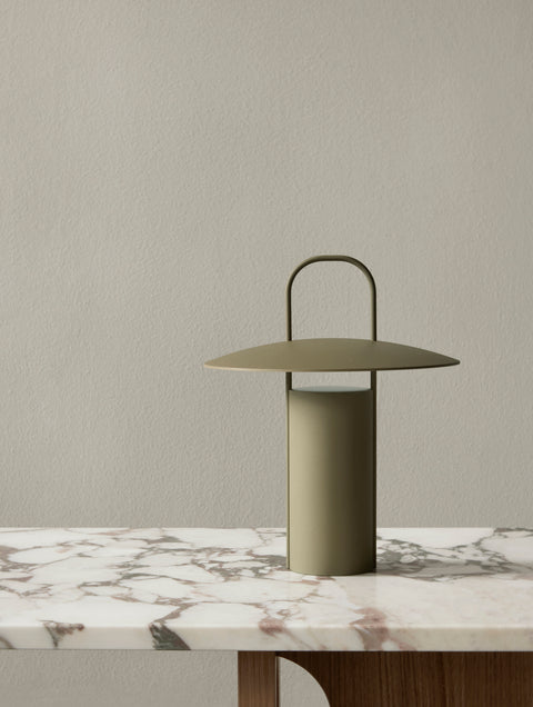 portable scandinavian table lamp