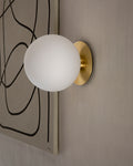 brass wall mounted bulb lamp