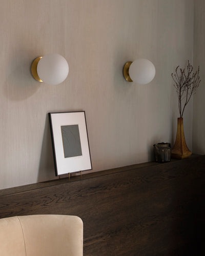 brass wall mounted bulb lamp