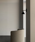 black and brass metal scandinavian wall lighting