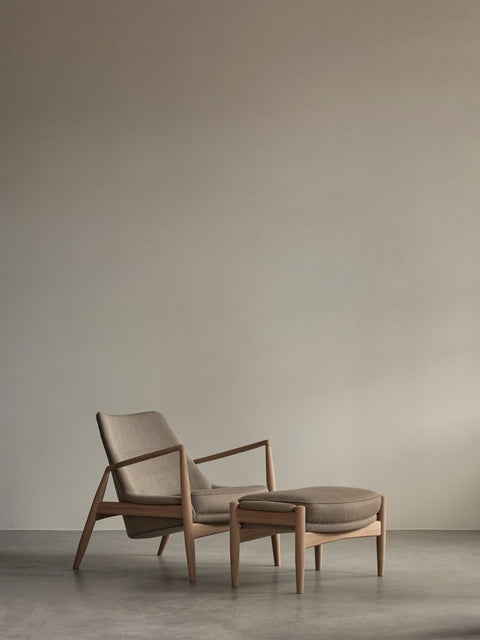 Audo Copenhagen Seal Lounge Chair, High Back with the Seal Ottoman