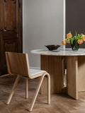 Audo Copenhagen Ready Dining Chair, Fully Upholstered with the Androgyne Dining Table