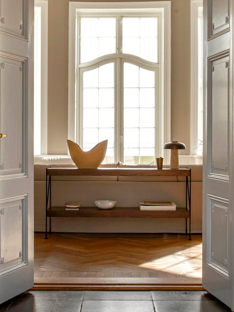 Audo Copenhagen Zet Storage System, 60" in a styled interior