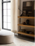 Audo Copenhagen Zet Back Panel, 60" with the Interconnect Candle Holder and the Zet Storage System