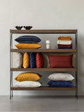 Audo Copenhagen Zet Storage System, 60" with the Hashira Floor Lamp and the Torso Table Lamp