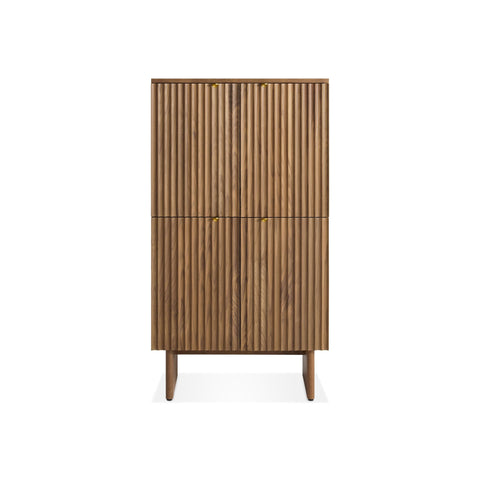 Murmur Storage Cabinet by Blu Dot in Walnut, front view