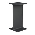 Museum Pedestal by TAF Studio for String Furniture in black, a cast aluminium pedestal with an I-beam profile