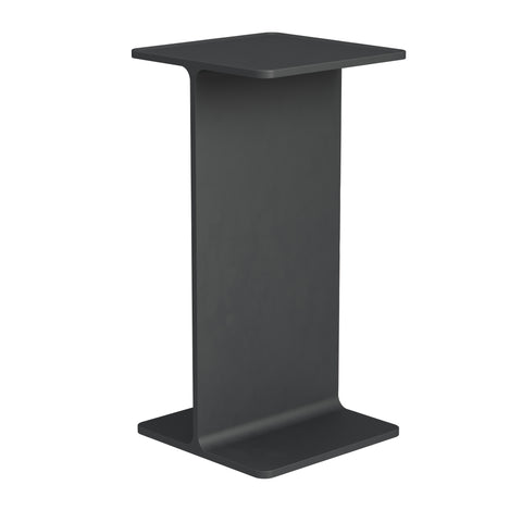 Museum Pedestal by TAF Studio for String Furniture in black, a cast aluminium pedestal with an I-beam profile