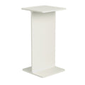 Museum Pedestal by TAF Studio for String Furniture in white, a cast aluminium pedestal with an I-beam profile