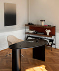 black eclipse desk designed by Fred Rigby Studio for audo copenhagen