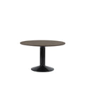 midst table by muuto in dark oak and black base 