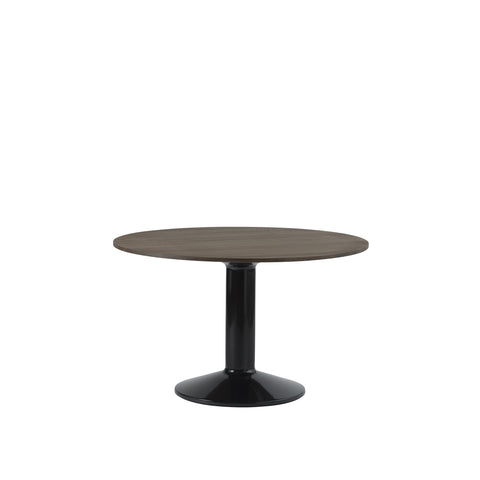 midst table by muuto in dark oak and black base 