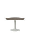 midst table by muuto in dark oak tabletop and grey base 