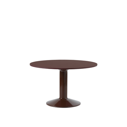 midst table by muuto in dark red 