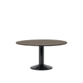 midst table by muuto in dark oiled oak top and black base 